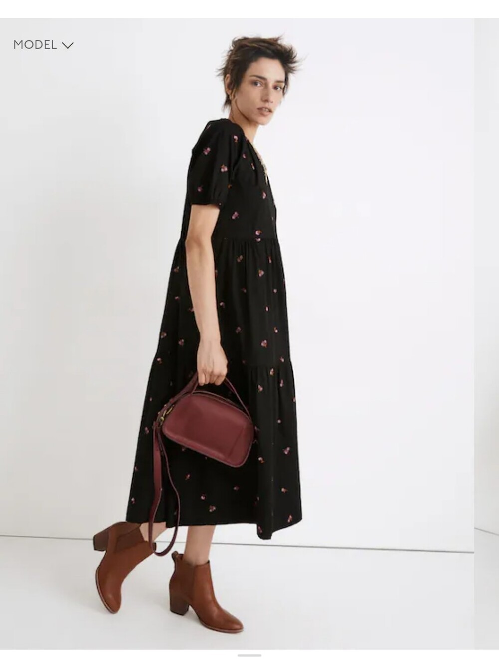 Madewell Cattail Tiered Dress - Picture 7 of 7